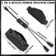 thumbnail image 2 of Black Extension Cord Y Splitter With Switched Plug, 1.8ft Us Plug, 2 of 5