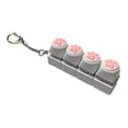 thumbnail image 1 of larppty Cats Paw Sound Keyboard Keychain Sound Keyboard Fidget Clicker Clicky Keycap Clicker Keychain Portable Noise Maker Cats Paw Fidget Anxiety Keyboards Keychains Gift for Adults office Travel（C）, 1 of 6