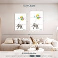 thumbnail image 4 of Elephant Stock The Elephant And The Balloons Wall Art - Vertical Multi Panel Canvas - Living Room Wall Decor - Animal Multi Panel - White And Pink Decor By Ashvin Harrison - 32" x 50", 4 of 8