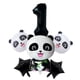 thumbnail image 1 of KAKOWELY Juego de 6 globos de fiesta con forma de panda, suministros para fiestas de cumpleaños y baby shower (número 1), 1 of 5