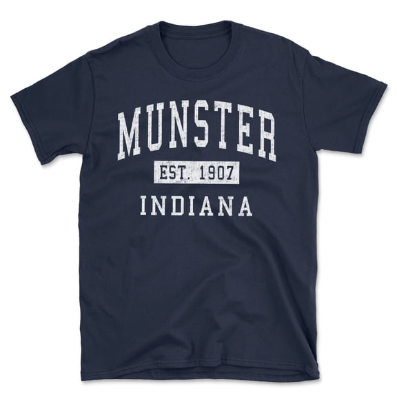 Munster Indiana Classic Established Men's Cotton T-Shirt