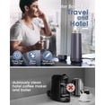 thumbnail image 2 of Travel Kettle, Dual Voltage Portable Electric Kettle 110V-220V-240V Smart Small Water Boiler 370ML for Tea & Coffee, 316 Stainless Steel, 6 Temperature Control and LCD Display, for Global Use, 2 of 5