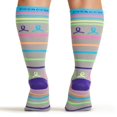 thumbnail image 2 of Printsupport Women 12 mmHg Support Socks  Regular  Pineapple Toss, 2 of 6