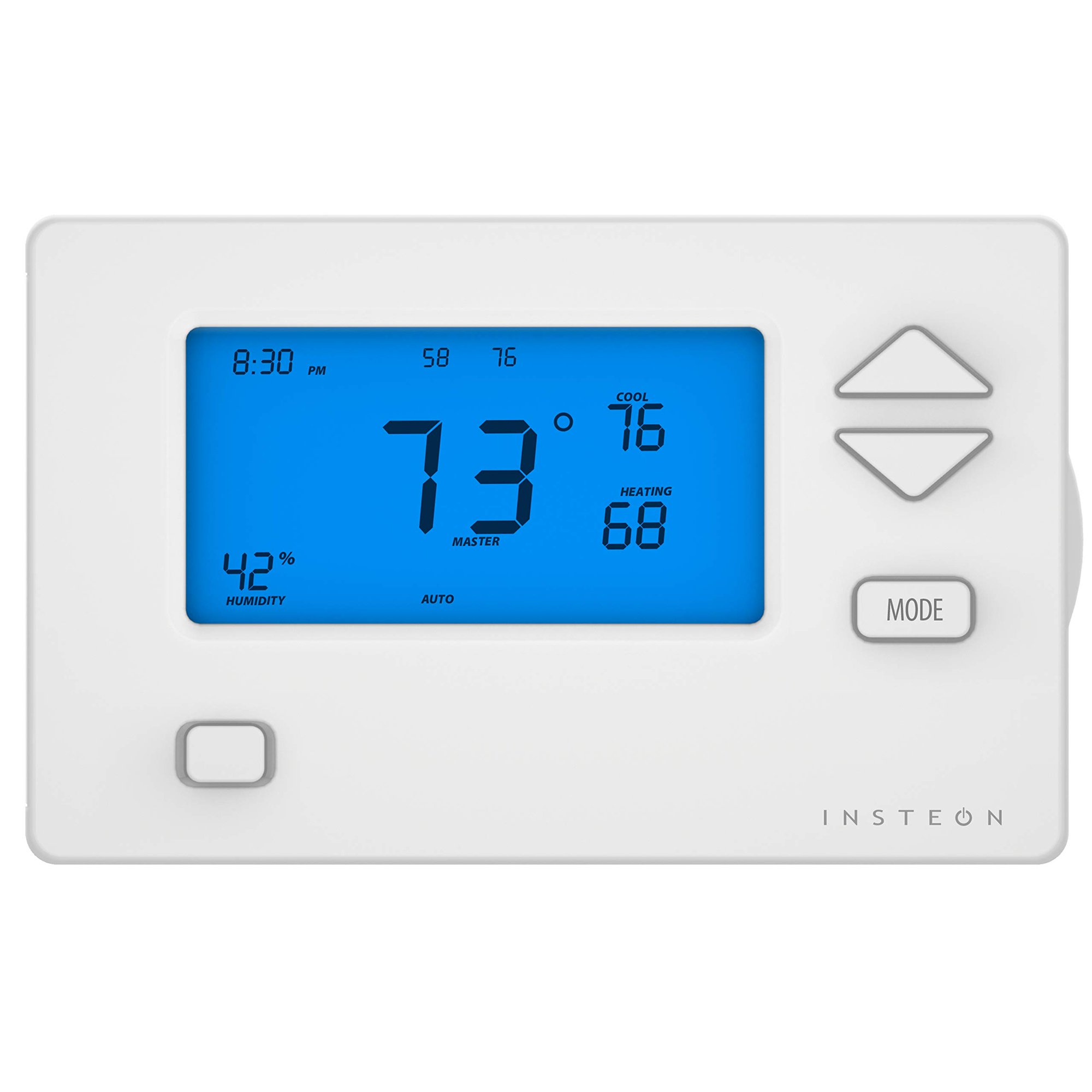 Insteon Smart Wall Thermostat, Not Heat Pump Compatible, Requires Neutral  Wire, 2441TH - Insteon Hub required for voice control with Alexa u0026 Google  Assistant - Walmart.com