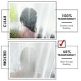 thumbnail image 3 of Virtu Premium 8G Plastic Shower Curtain Mildew Resistant, Waterproof Shower Liner, 72" X 72", Frosted, 3 of 8