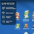 thumbnail image 4 of Men's Nintendo Super Mario Bros Character Guide  Graphic Tee Royal Blue Heather Small, 4 of 9