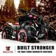 thumbnail image 3 of Bullite Wheels BT-05 Rider UTV ATV SXS Beadlock Rims Gunmetal Gray and Red 14" | 4x137 | 5+2 Offset | Can-Am Maverick X3 Commander Renegade Outlander Defender (14"), 3 of 6