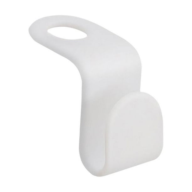 Naiovety 10 piezas de conector de suspensión de ropa, gancho organizador de plástico para ahorrar espacio, Clip reutilizable, organización de Almacenamiento y organización del hogar Blanco