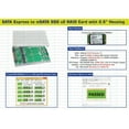 thumbnail image 3 of 2.5 Inch SATA Express to mSATA SSD RAID Card, 3 of 4