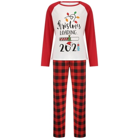 

Canrulo Family Matching Christmas Pajamas for Women Men Kids Boys Girls Baby Cotton Jammies Long Sleeve Pjs Red White Mom M