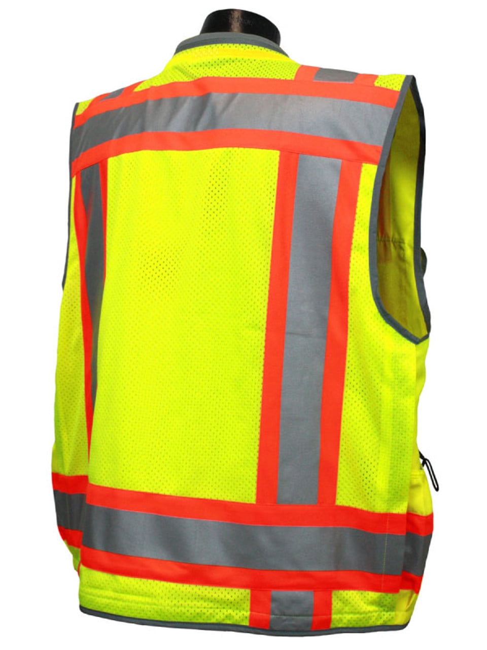 Radians Heavy-Duty Class 2 Two-Tone Engineer Vest - SV55-2ZGD High Vis Green L