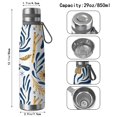 thumbnail image 3 of Floral 29oz Stainless Steel Insulated Thermos with Tea Filter, 360° Printed Travel Bottle, Leakproof BPA-Free,Anti-Slip Base, 304 Inner & 201 Outer, Vacuum Cup,Thanksgiving,Christmas, Spring,Flower, 3 of 6