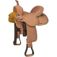 thumbnail image 2 of King Series Stratford Suede Barrel Saddle | Natural | 16 Inches, 2 of 4