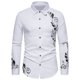 thumbnail image 1 of Camisa de Manga Larga Con Estampado de Botones Casuales A La Moda Para Hombre Odeerbi  ODB179598, 1 of 9