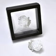 thumbnail image 6 of Diamond-Embellished Shirt Button Covers, Silver-Tone Cufflinks for Evening Wear, Women's Dress Shirt Accessories Pair, 6 of 8