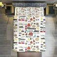 thumbnail image 5 of Back to The Future Paper Cut Illustration Bedding Set Duvet Cover Couple Bedclothes Pillowcase Customized Home Textiles Bed Set for Full Size, 5 of 6