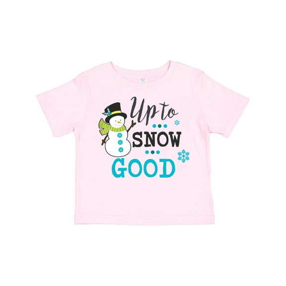 Inktastic Up to Snow Good with Snowman and Snowflakes Boys or Girls Toddler T-Shirt