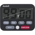thumbnail image 4 of Lavatools KT3 Kitchen Timer & Stopwatch, Large Digits, Loud Alarm, Mute Function, Quick-Set Buttons, Magnetic Stand (Black), 4 of 8