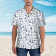 thumbnail image 6 of Picia Dock Rudder Gentle Cotton Regular Fit Short Sleeve Casual Hawaiian Shirt for Men-3X-Large, 6 of 9