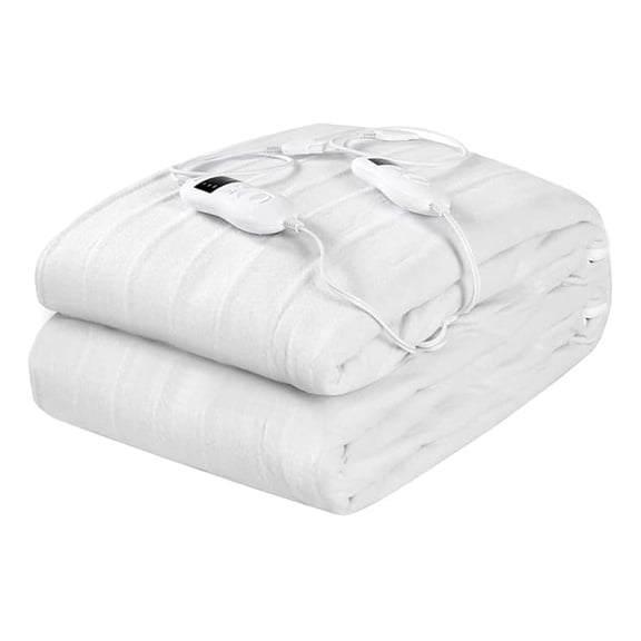 Dual Control Heated Mattress Pad, Electric Heating Pads, Twin/Full/Queen/King Bed Warmer w/ 8 Heat Levels, 4 Timings, UL&ETL Approved, Overheating Protection, Machine Washable