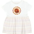 thumbnail image 3 of Inktastic Happy Thanksgiving with Cute Turkey Girls Baby Dress, 3 of 5