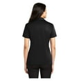 thumbnail image 2 of Port Authority Women's Silk Touch Performance Polo Moisture Wicking Shirt Black X-Small, 2 of 3