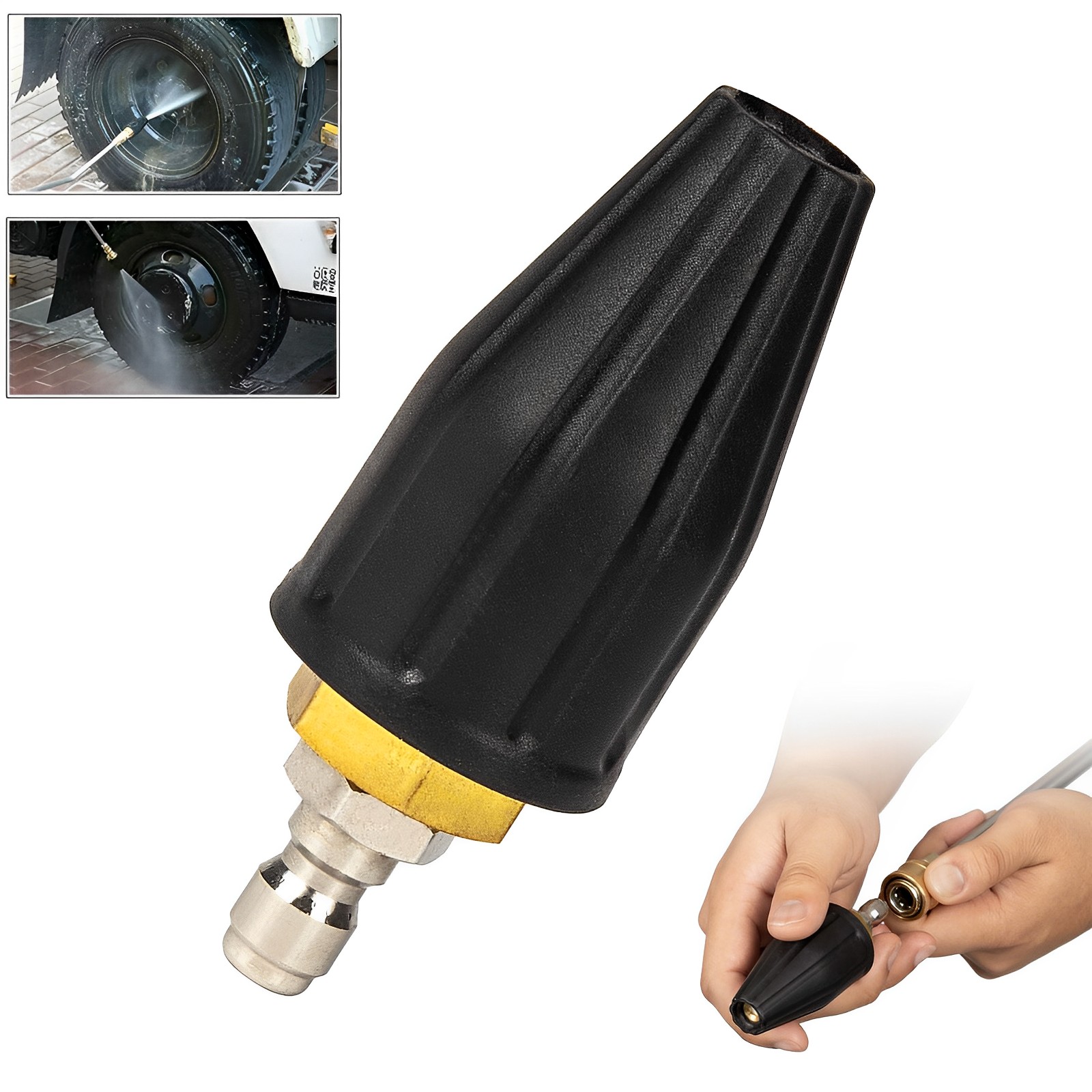 3600PSI Pressure Washer Tips Turbo Nozzle, Pressure Washer Attachments