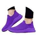 thumbnail image 3 of Women's Versatile Lightweight Breathable Lace Up Casual Sneakers Purple 39, 3 of 7