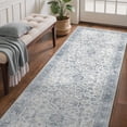 thumbnail image 2 of KUETH 2.5X12 Vintage Runner Rug Machine Washable Rugs for Living Room, Non Slip Flat Pile Rug with Rubber Backing, Boho Rug for Entryway Hallway Kitchen and Corridor, 2 of 11