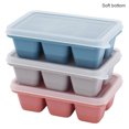 thumbnail image 1 of thinsony 3pcs/set Ice Cube Molds Non-stick DIY Ice Ball Trays Plastic Chocolate Making Moulds Color Random, Soft Base, 1 of 8