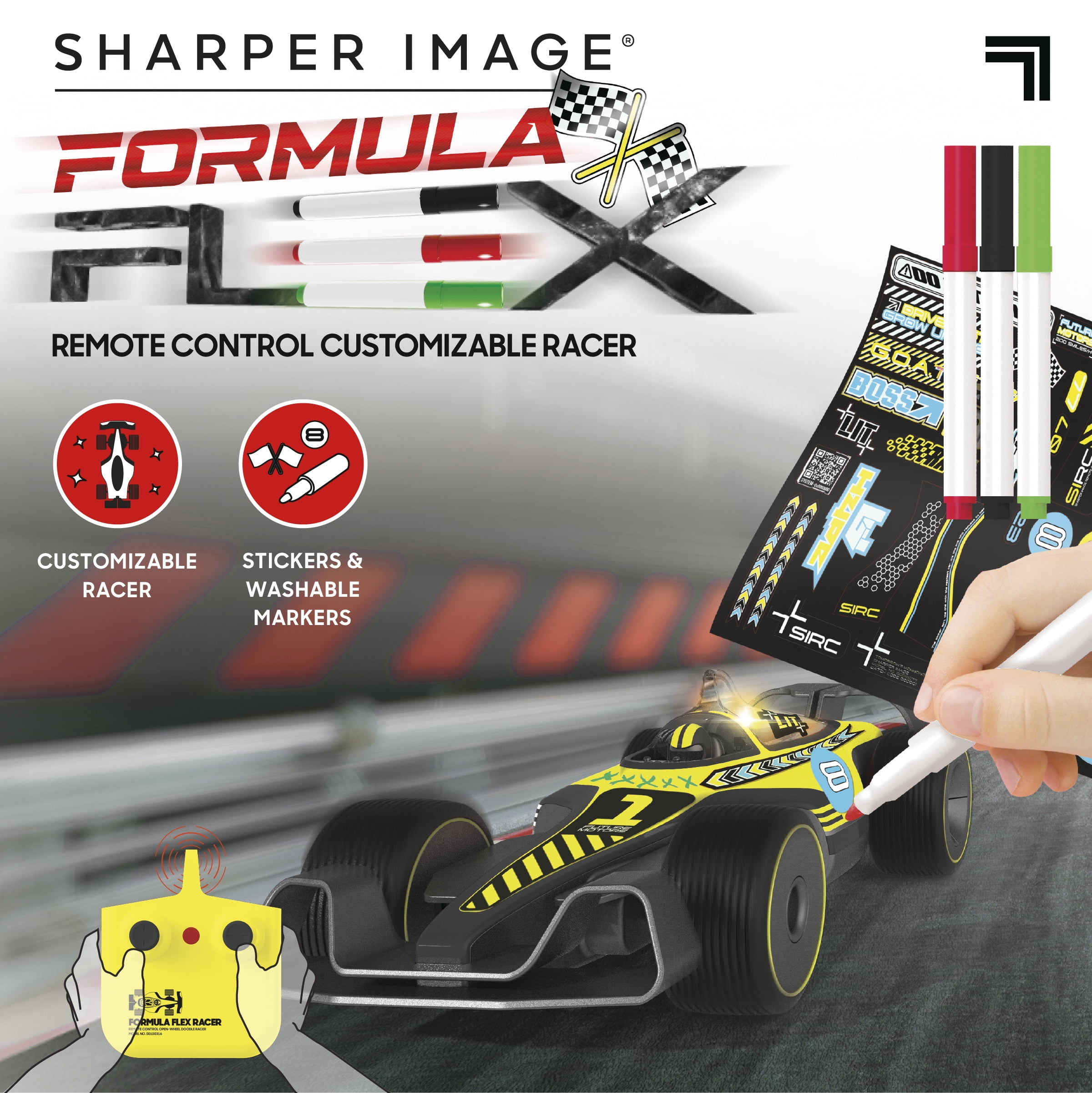 Sharper Image® Formula Flex Remote Control Customizable Racer