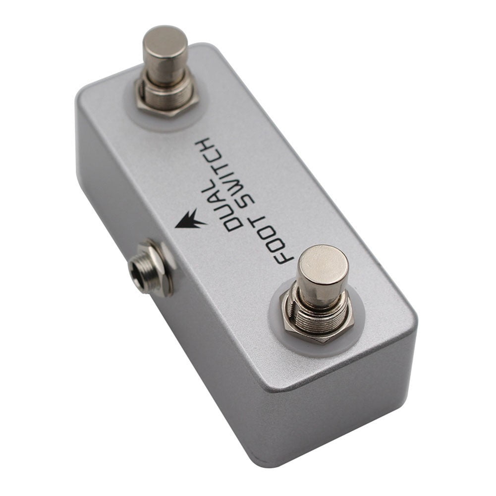 chengsi MOSKYaudio Dual Latching Footswitch Guitar Effect Pedal Switch True Bypass Metal