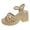 Khaki, variant on AUDeals Women Platform Sandals, Thick Heel Fashion Shoes, Comfortable Summer Beach Sandals for Everyday Outfits (Khaki, 7)