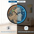 thumbnail image 5 of Indoor 12' Voice-Activated Luminous Decoration Wall Clock With LED Night Light Rococo Aesthetic, 5 of 8