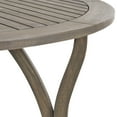 thumbnail image 5 of GDF Studio Briar Outdoor Acacia Wood Circular Dining Table Gray, 4 Person, 5 of 12