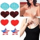 thumbnail image 3 of 10 Pares de Autoadhesivo de Empanadas Cubierta de Pezón Adhesivo para Almohadilla Corazón rojo Soledad para mujer cubierta de la entrerrosca, 3 of 10