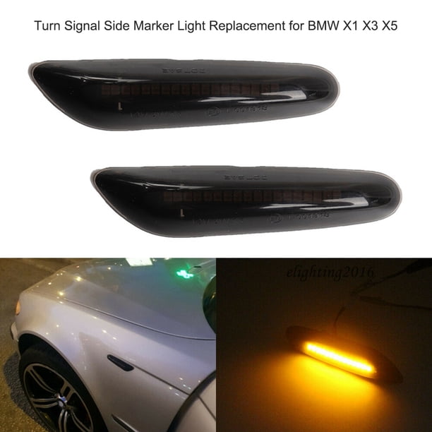 Led Turn Signal Side Marker Light Blinker Replacement For Bmw X1 X3 X5 E46 E61 E81 E E87 E E92 Walmart Com Walmart Com