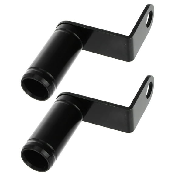 YOSADIER 2Pcs Black Aluminum Alloy Rearview Mirror Extension Frame for Motorcycle Scooter 3.5x1in