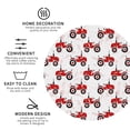 thumbnail image 3 of Pofeuu Red Wheeled Tractors Print Coasters for Drinks, 4Pack PU Leather Coasters, Bar Drink Coasters for Tabletop Protection, Furniture from Damage-Round Shape, 3 of 6