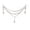 Clear-2, variant on 3-Layer Crystal Beaded Christmas Garland, Snowflake Ice Cone Hanging Decoration for Holiday Tree and Mantel.