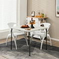 thumbnail image 3 of Costway Folding Camping Table Portable HDPE Outdoor Picnic Dining Table w/ Handle White, 3 of 10