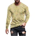 thumbnail image 1 of Blusas y camisas de manga larga con cuello redondo para hombre, blusa informal de moda con estampado de cuello redondo y manga larga, blusa estampada para hombre, blusa de poliéster, 1 of 4