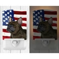 thumbnail image 2 of Carolines Treasures SS4003CNL USA American Flag with French Bulldog Ceramic Night Light 6x4x3" multicolor, 2 of 2