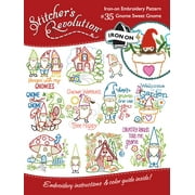Stitcher's Revolution Brand Gnome Sweet Gnome Iron on transfer pattern for embroidery