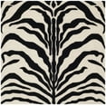 thumbnail image 2 of SAFAVIEH Cambridge Leah Geometric Wool Area Rug, Ivory/Black, 6' x 6' Square, 2 of 8