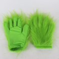 thumbnail image 1 of Máscara de látex con forma de cabeza de pez verde TANGJMXG guantes peludos accesorio para disfraz de Halloween y Navidad Talla única, 1 of 4