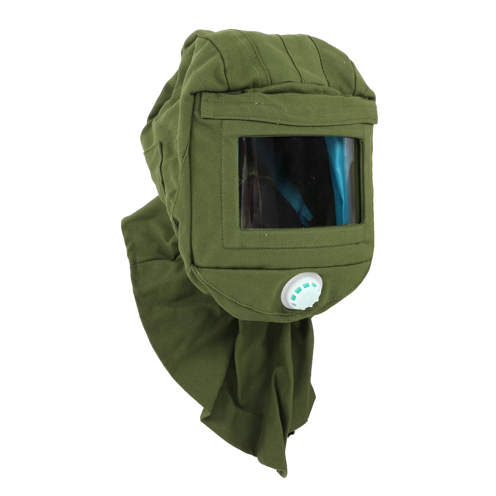 Sandblaster Helmet, Detachable Breathing Valve Canvas + PC Anti Sand