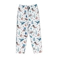 thumbnail image 4 of Naloa Undersea Animals Print Women’s Ultra-Soft Comfy Pajama Lounge Pants with Pockets & Drawstring, 4 of 8
