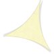 thumbnail image 1 of Toldo de vela de sombra, toldo impermeable con protección UV, toldo de vela de sombra triangular para jardín, patio, camping (2 × 2 × 2 m, amarillo claro), 1 of 5