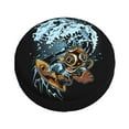 thumbnail image 3 of XMXY Cartoon Surf Wave Board Spare Tire Cover, Universal Waterproof Cover for Jeep RV Tire Wheel Protection, 15 inch, 3 of 8